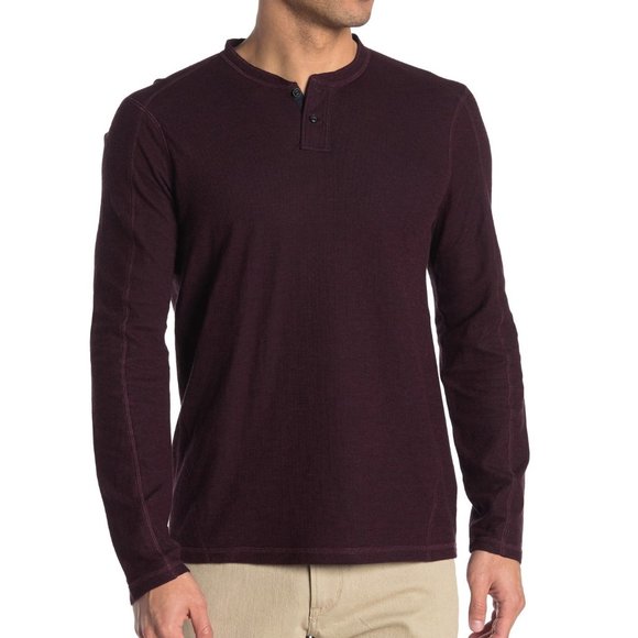 John Varvatos Other - John Varvatos Wilmington LS Knit Henley Shirt Port